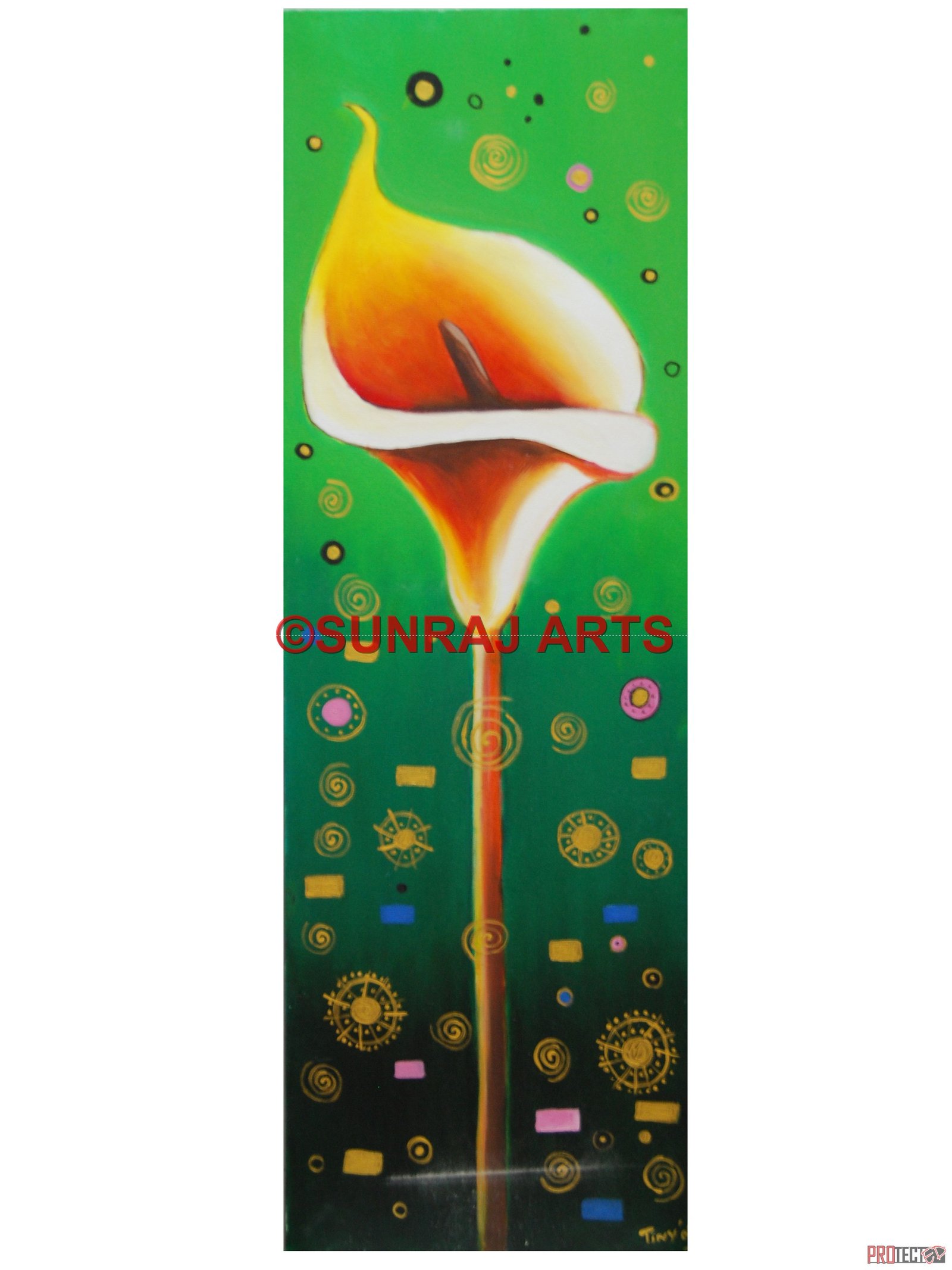 Pot of Nector in Green(Oil),30x90cm